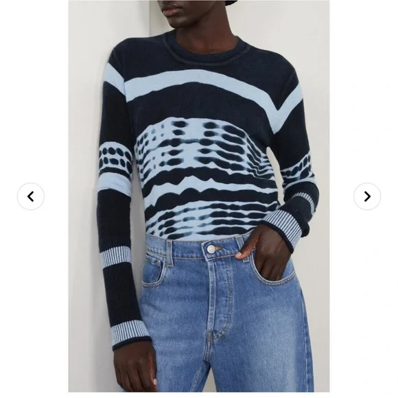 La Ligne Tie-dyed Cashmere Sweater - Blue - Picture 2 of 3